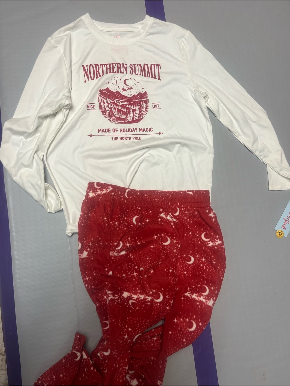 Cat & Jack Christmas PJs size large 10/12
